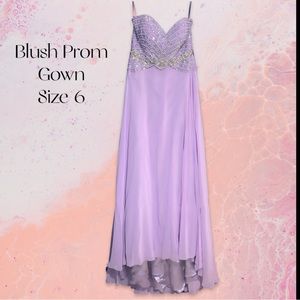 Blush gown, size 6